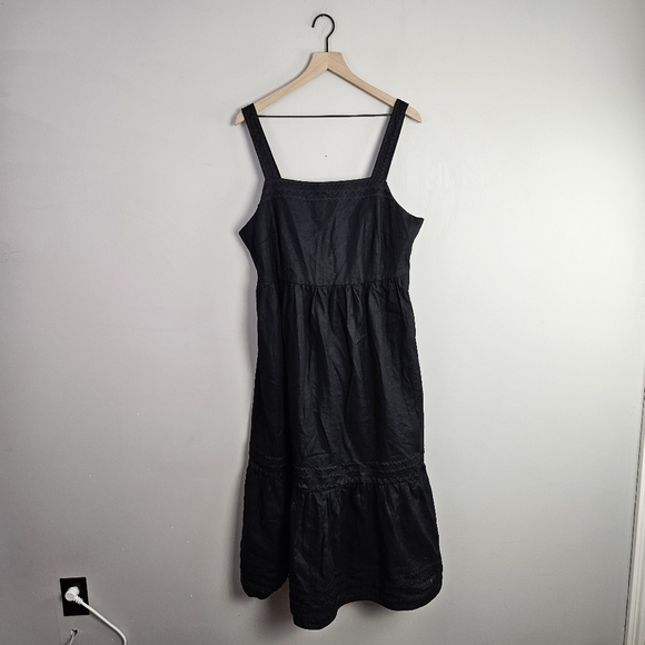 Princess Highway Rick Rack Midi Dress Black AU 16 / US 12 - Picture 5 of 13